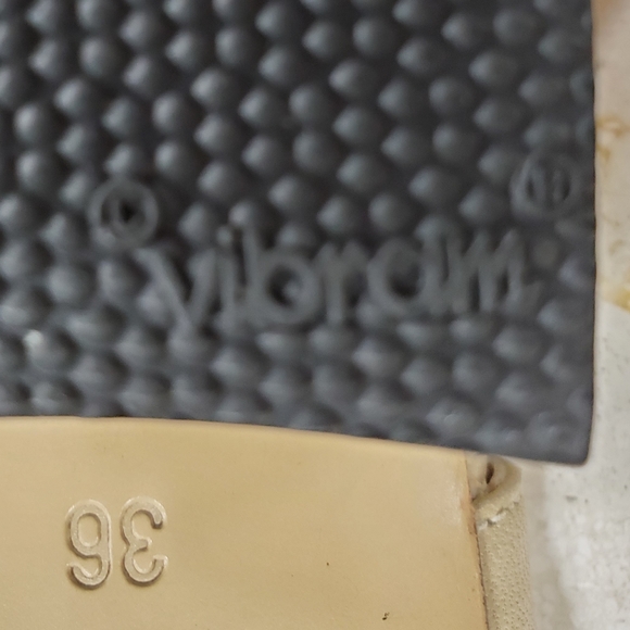 Valleverde sling back shoes womens size 36 US 6.5 beige perforated leather Italy - Picture 15 of 16